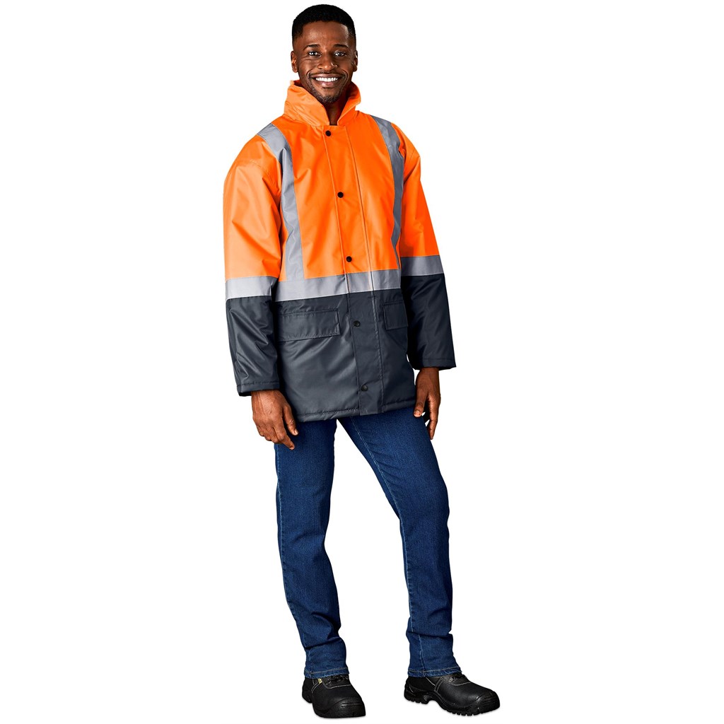 Hazard Padded Two-Tone Hi-Viz Reflective Jacket - Image 9