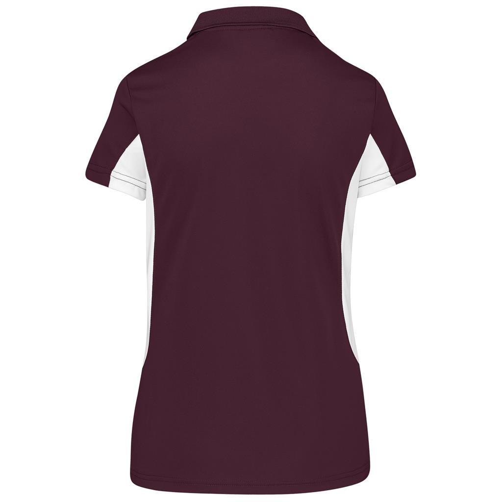 Ladies Championship Golf Shirt - Maroon - Image 3