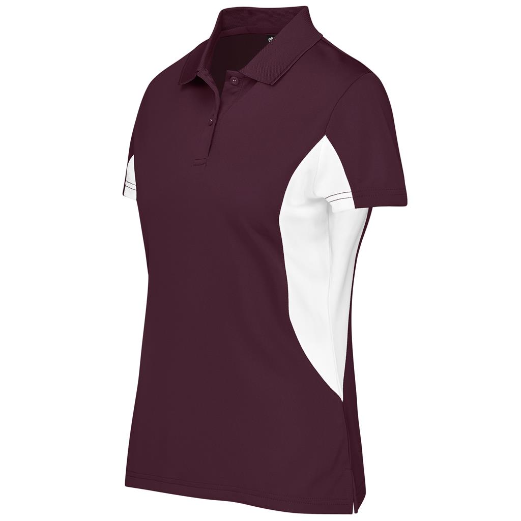 Ladies Championship Golf Shirt - Maroon - Image 2
