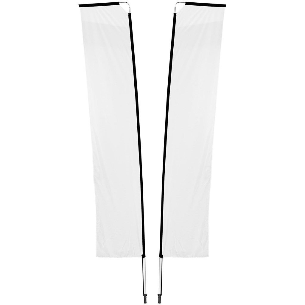Legend 4M Sublimated Telescopic Double-Sided Flying Banner - 1 complete unit - Image 7