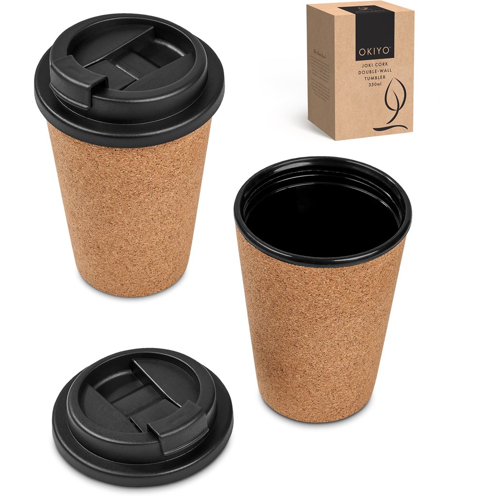 Okiyo Joki Cork & Wheat Straw Double-Wall Tumbler – 350ml - Image 9