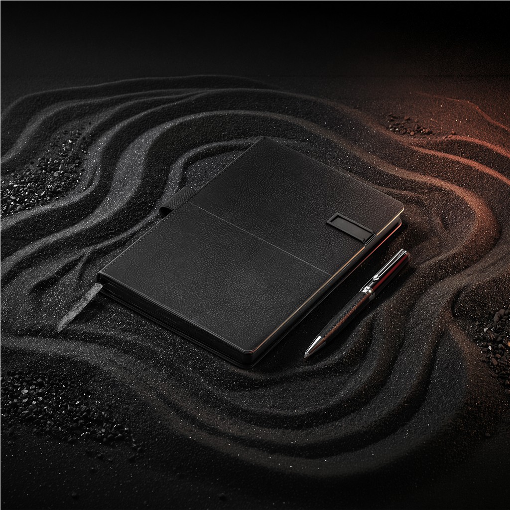 Alex Varga Corinthia Flash Drive Notebook & Pen Set - 32GB - Image 2