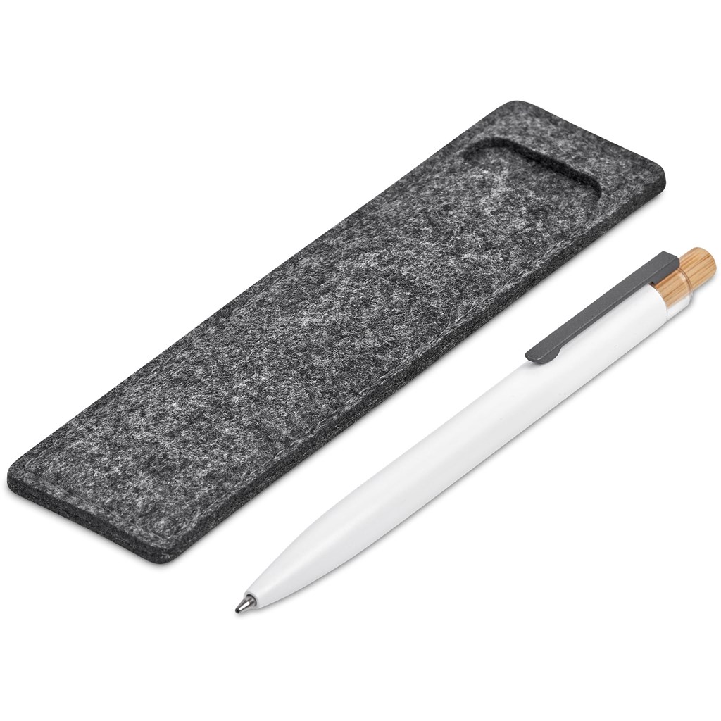 Okiyo Mimo Recycled Aluminium Ball Pen - Solid White - Image 6