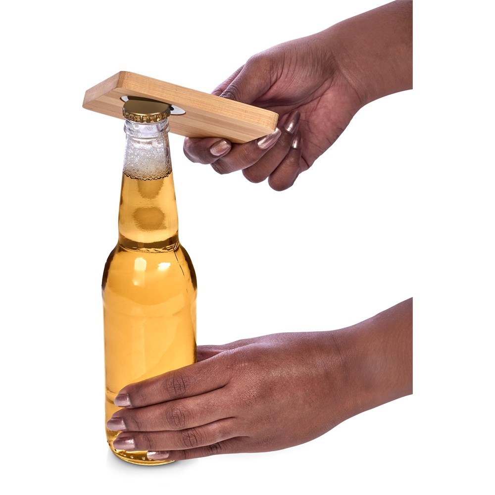Altitude Drifter Bamboo Bottle Opener Coaster - Image 7