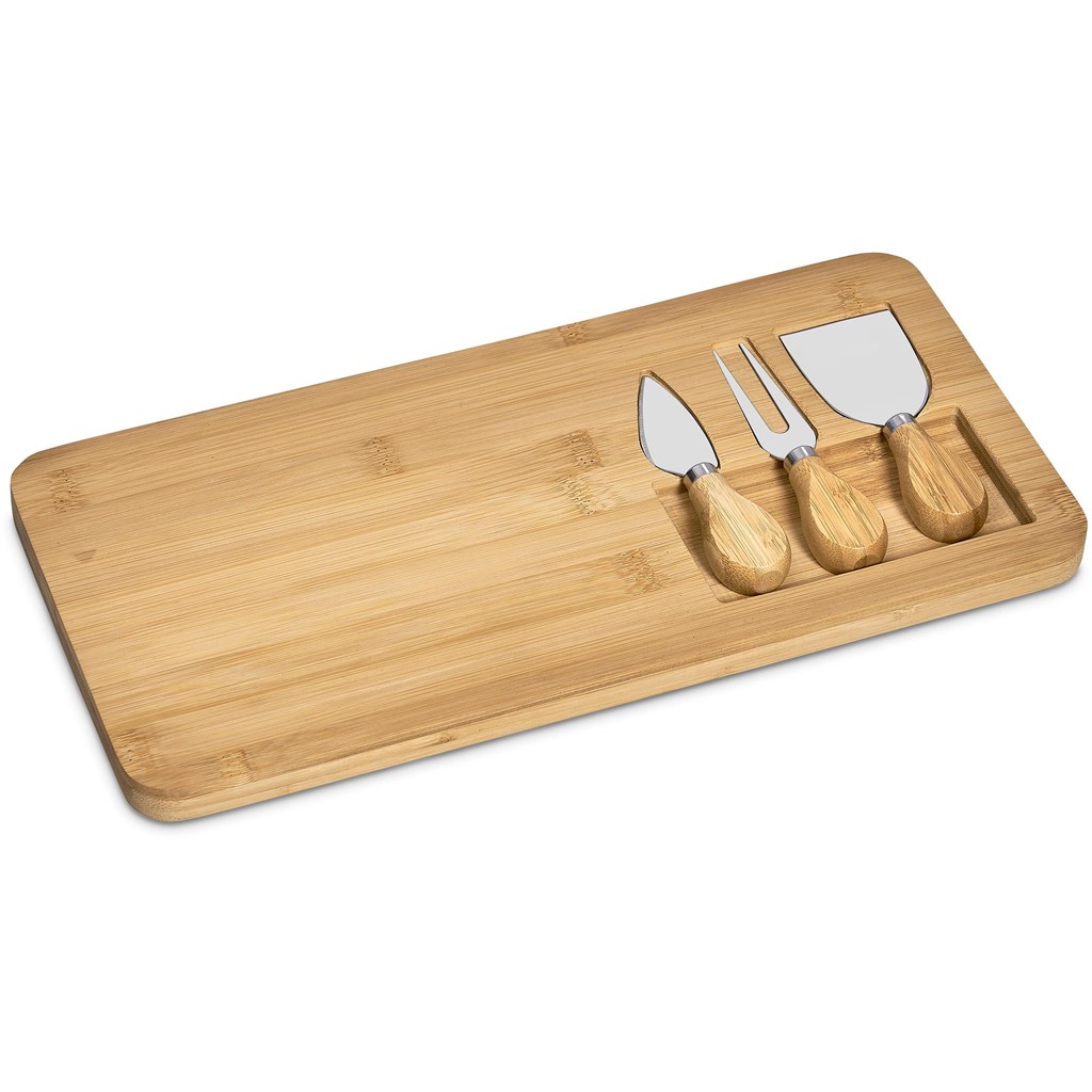 Okiyo Chizu Bamboo Cheese Board Set - Image 4