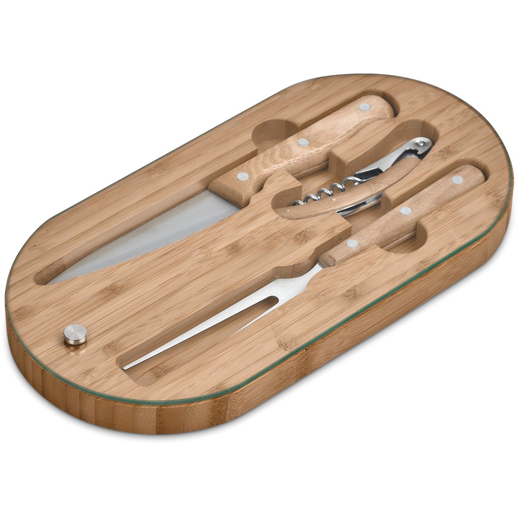 Okiyo Suraisu Bamboo Food & Wine Set - Image 6