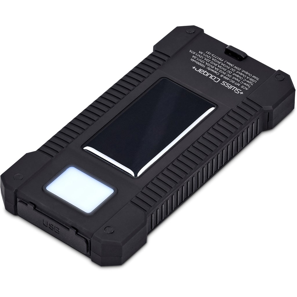 Swiss Cougar Durban Fast Charge 20W Solar Power Bank -10000mAh - Image 3