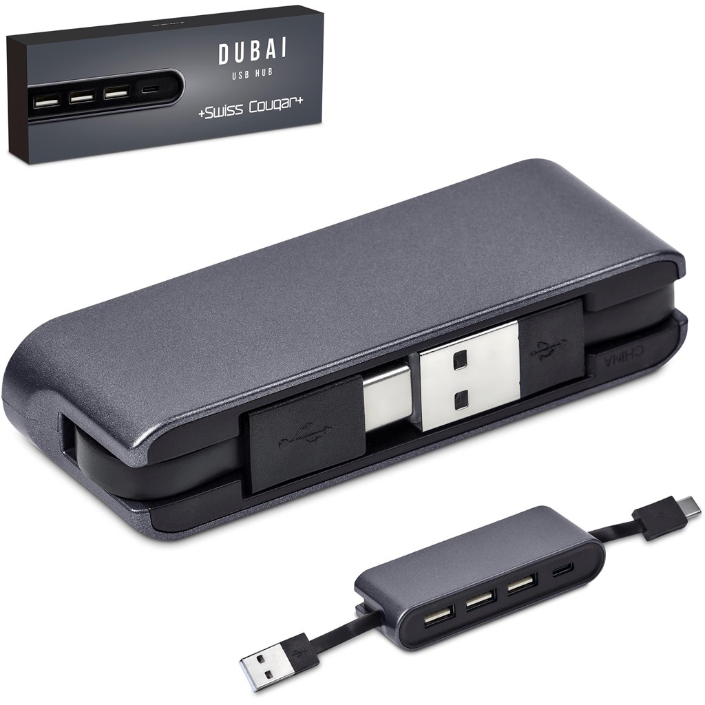 Swiss Cougar Dubai USB Hub - Gun Metal - Image 9