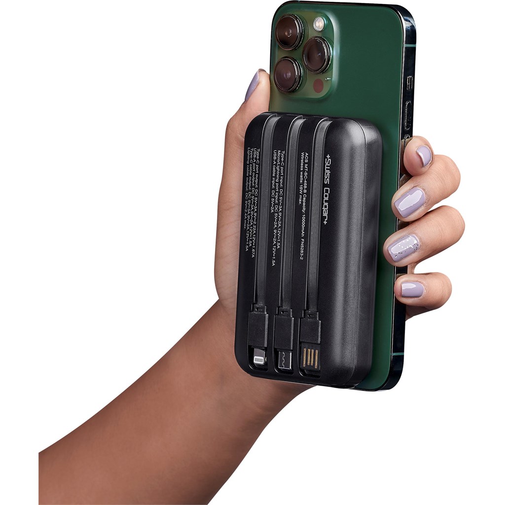 Swiss Cougar Argos Fast Charge 20W Wireless Charging Magnetic Power Bank - 10 000mAh - Image 7