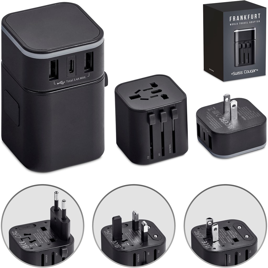 Swiss Cougar Frankfurt World Travel Adaptor - Image 13