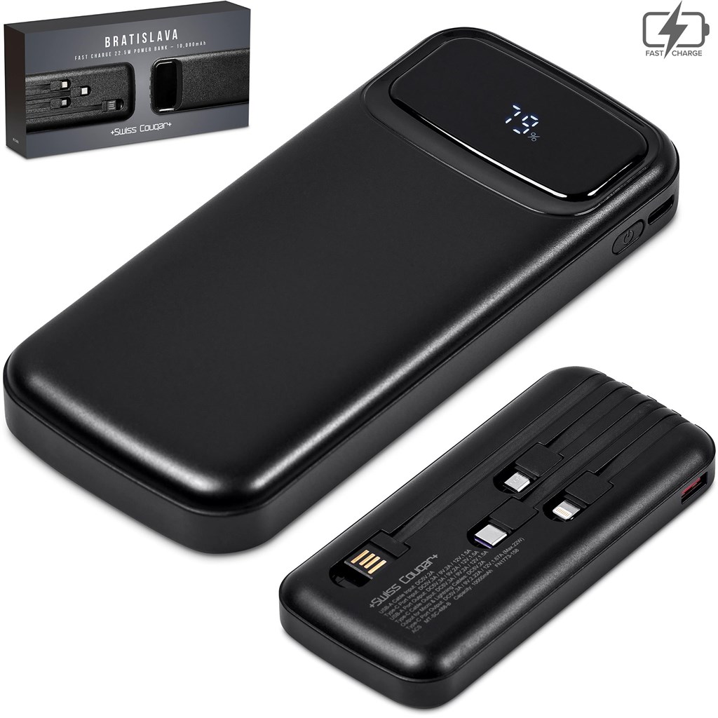 Swiss Cougar Bratislava Fast Charge 22.5W Power Bank - 10 000mAh - Image 7