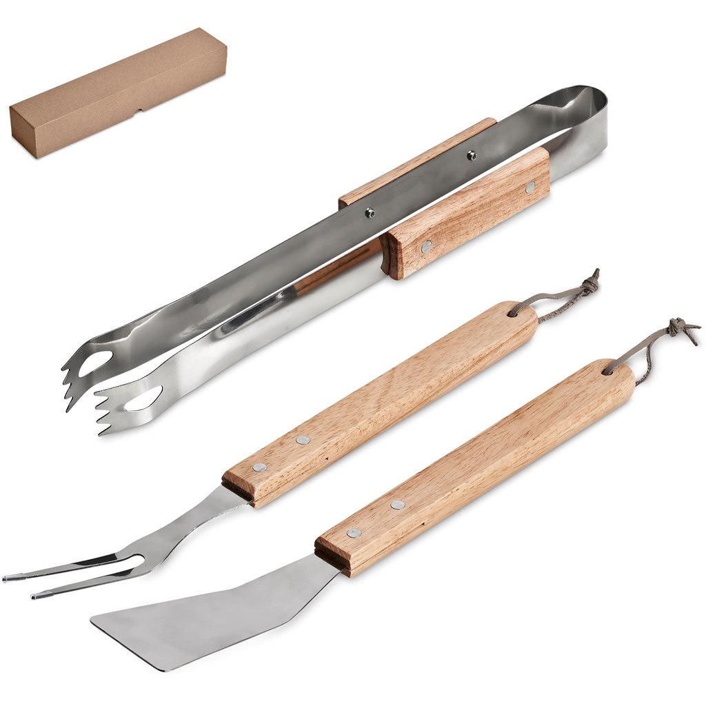 Altitude Palma Bamboo 3-Piece Braai Set - Image 4