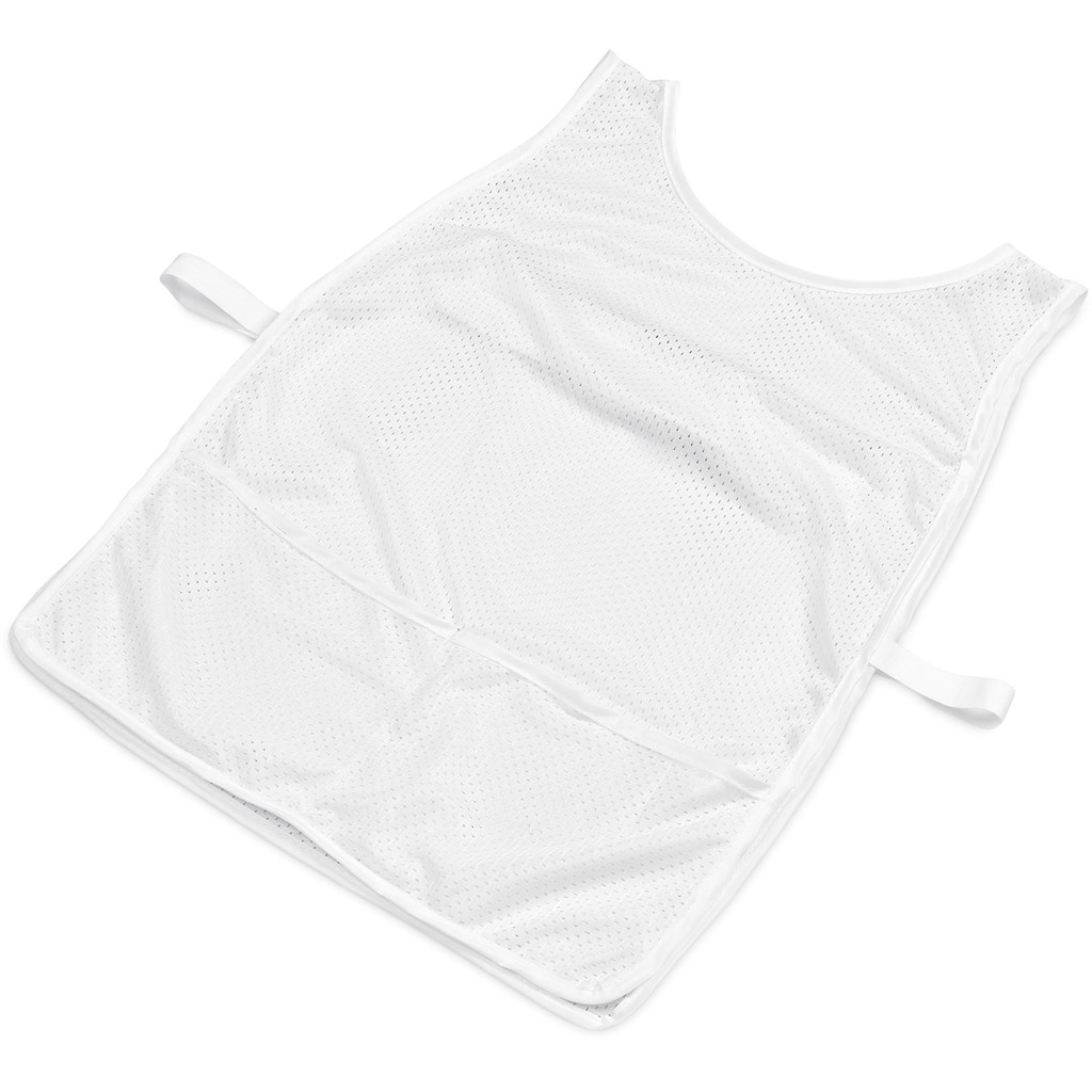 Hoppla Jackal Caddy Bib with PVC Name Sleeve-White - Image 2