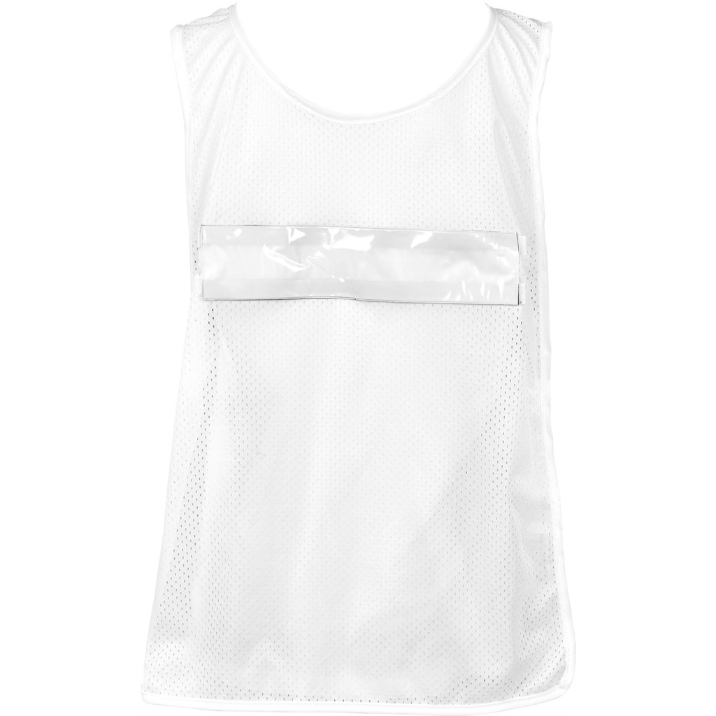 Hoppla Jackal Caddy Bib with PVC Name Sleeve-White - Image 6
