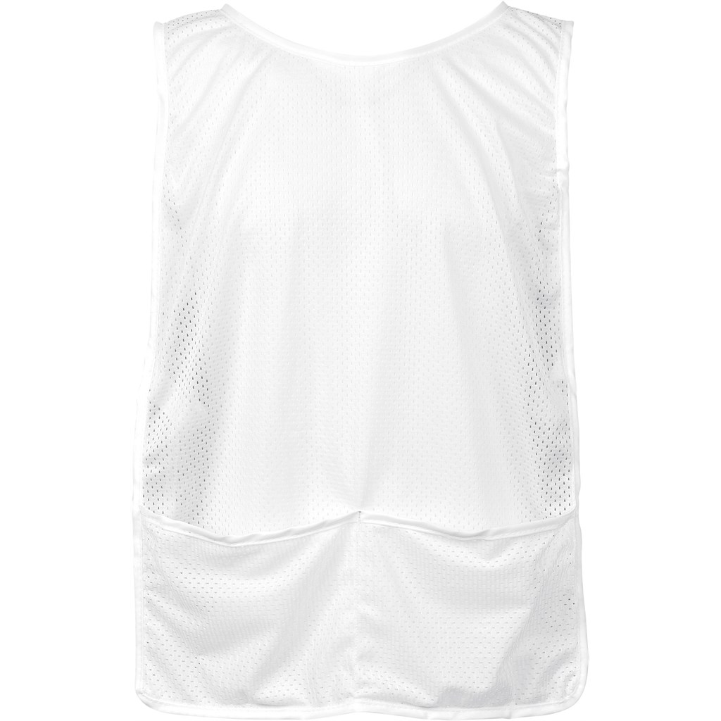 Hoppla Jackal Caddy Bib with PVC Name Sleeve-White - Image 4