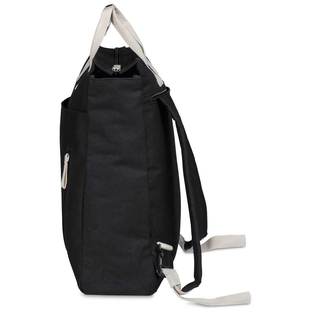 Serendipio Cityline Cotton Canvas Laptop Backpack - Image 8