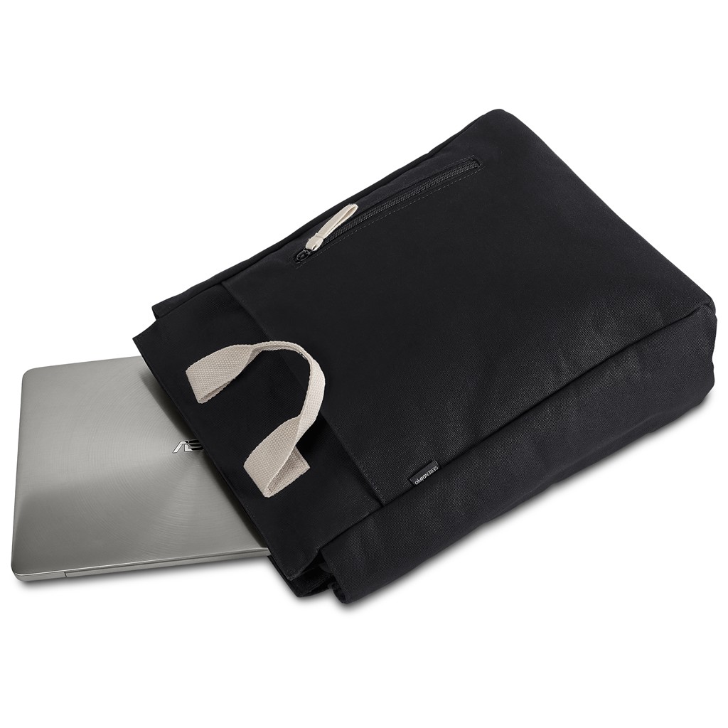 Serendipio Cityline Cotton Canvas Laptop Backpack - Image 12